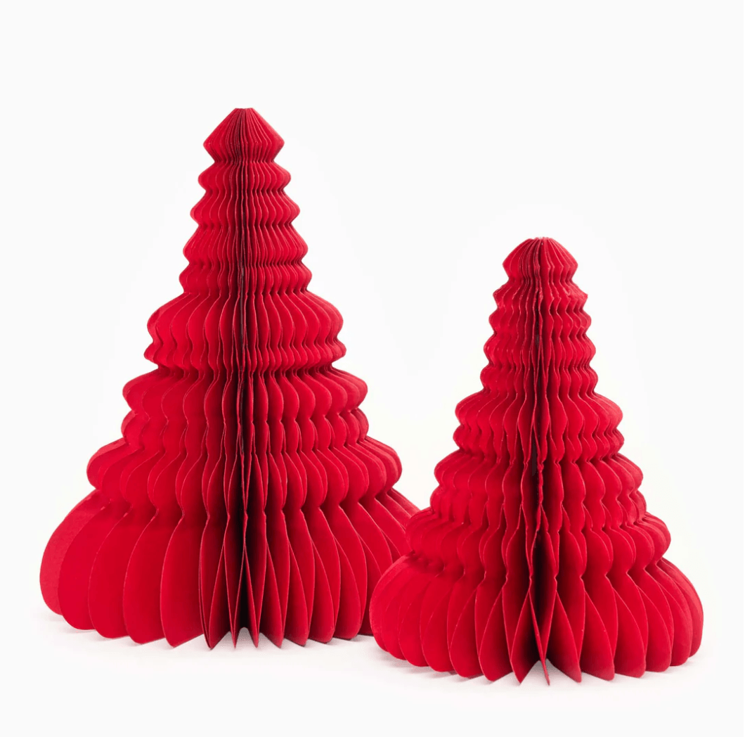 Red Honeycomb Tree Decoration