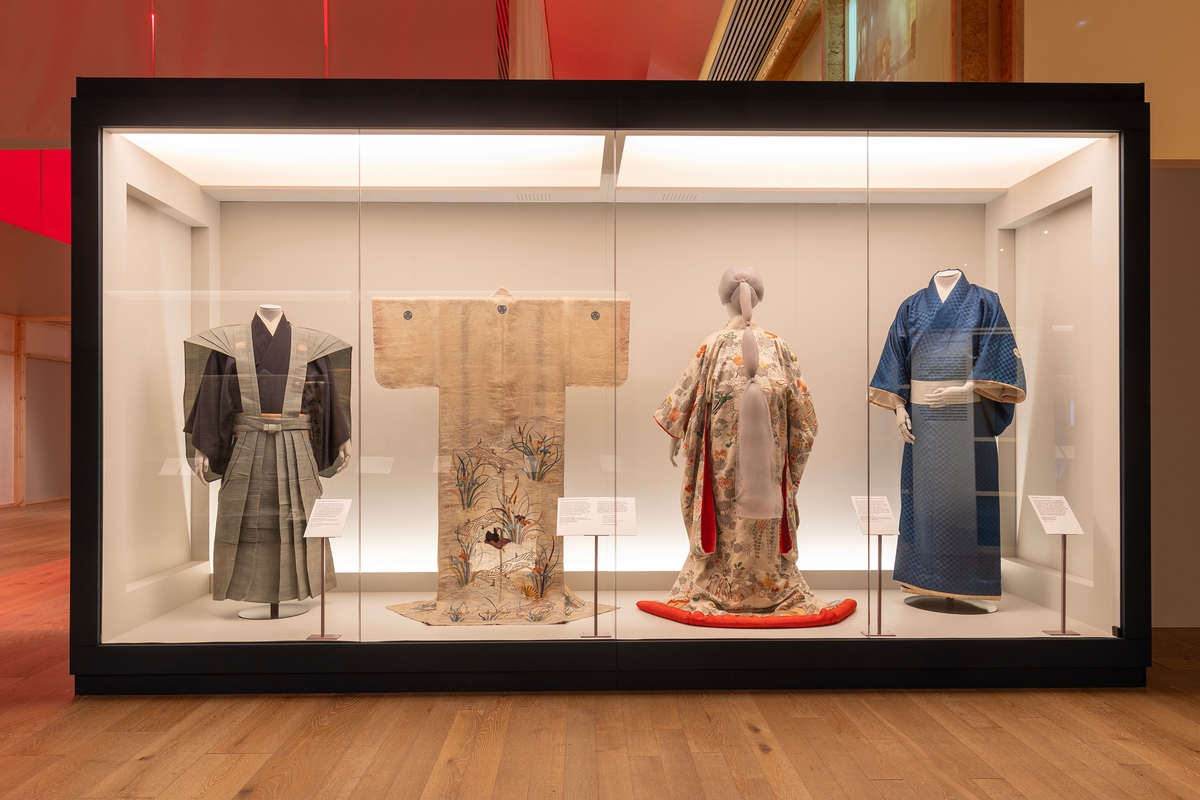 A selection of Kimono in the exhibition