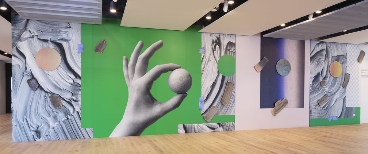 A wall installation