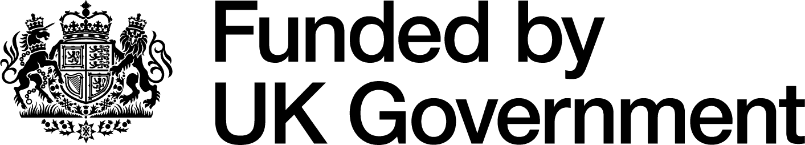 A black and white logo